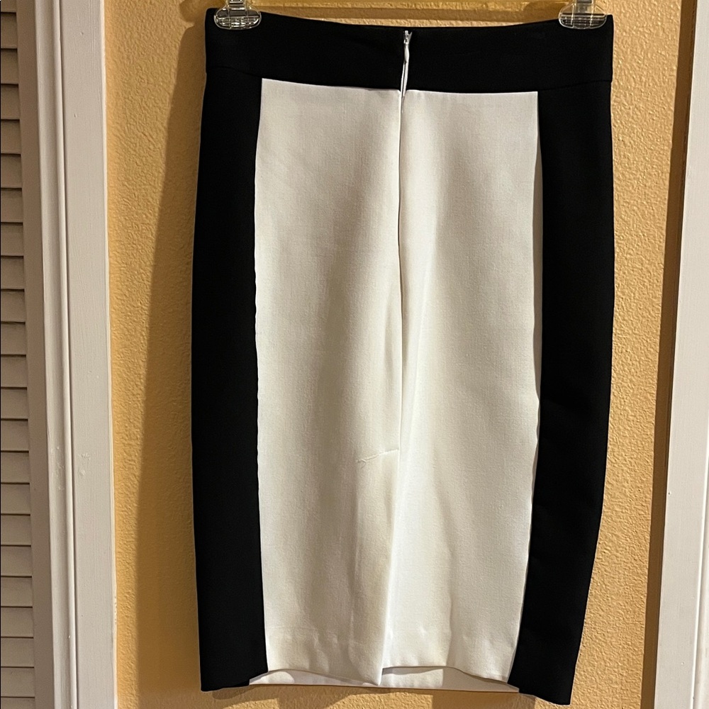 Zara Black and White Pencil Skirt - Picture 2 of 6